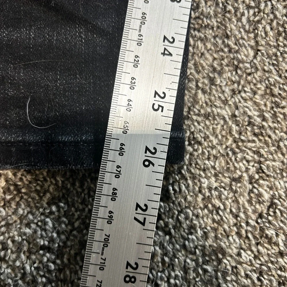 American Eagle Airflex+ Slim Jeans Mens 26x28 Black Excellent Distressed